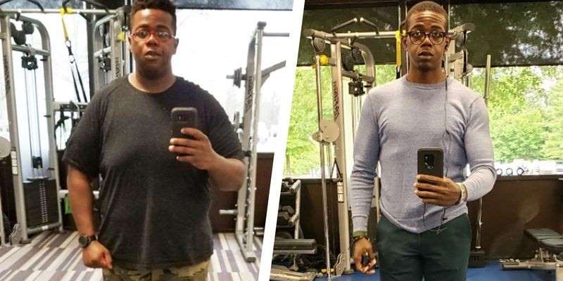 Разумная диета и смена образа жизни позволили парню сбросить вес до 77 кг