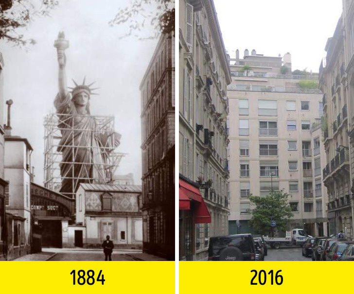 10 ярких примеров того, как быстро меняется мир вокруг нас: например, что сегодня находится на том месте, где была парижская Статуя Свободы