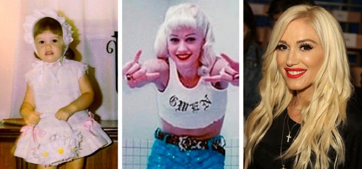 Фотографии известных женщин в детстве, подростковом возрасте и сейчас: Гвен Стефани сейчас намного красивее, чем в молодости