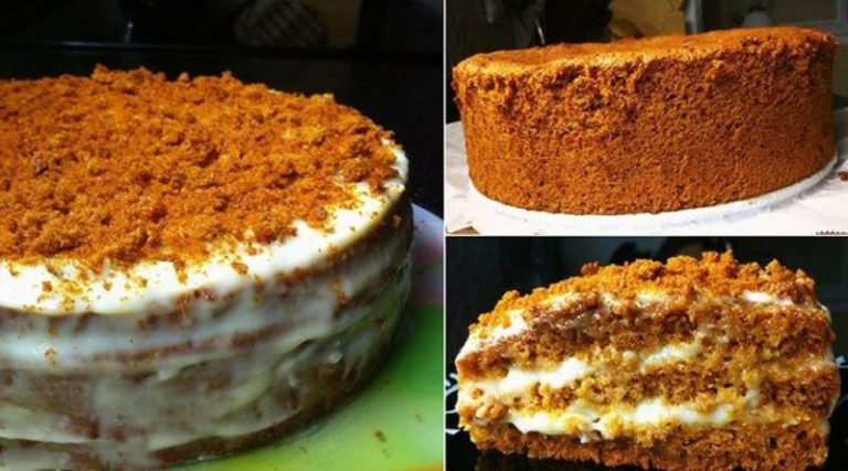 Бисквитный торт «Медовый»: Нежный, вкусный и приготовить легко