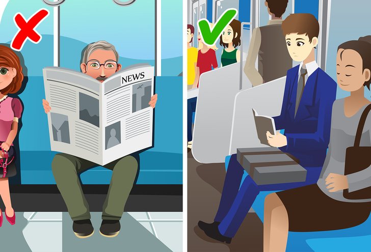 Правила этикета в общественном транспорте, которые знают все образованные люди: в каком случае стоит уступить комфортное место