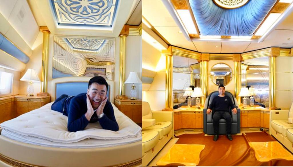 Блогеру улыбнулась удача, и он стал единственным пассажиром в «летающем дворце» за 125 млн долларов