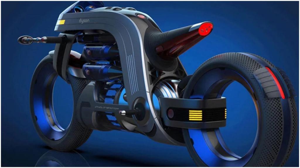 Дизайнер разработал концепцию электрического мотоцикла, основанного на безвентиляторной технологии пылесосов