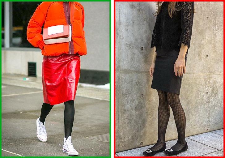 Как правильно носить колготки с одеждой и обувью: многие тенденции уже давно устарели