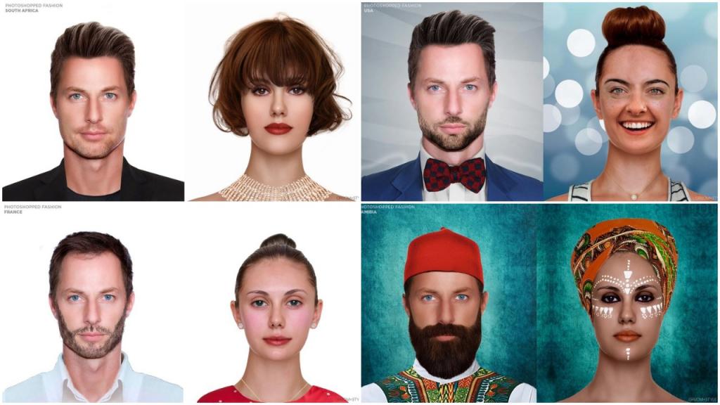 Отредактированные фотографии: они показывают, как выглядит мода в разных странах
