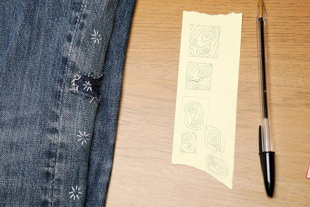 Наука как искусство: как сделать панно из джинсовой ткани в виде топологической карты
