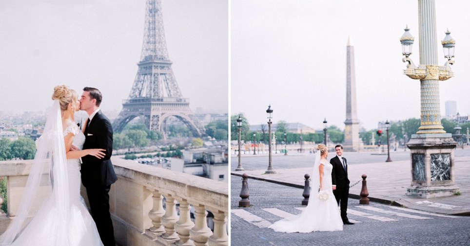 Воспользовались моментом: пока Париж приходил в себя после беспорядков, молодожены сделали потрясающую фотосессию на пустынных улицах