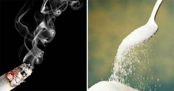 Что опаснее для здоровья человека: сахар или табак? Неожиданные выводы ученых