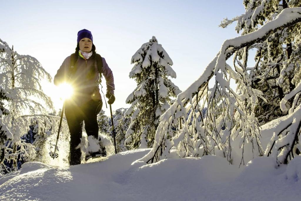 Стояла какая зима. Бег на снегоступах. Лаури Тахко. Winter activities in Finland. Only in Finland.