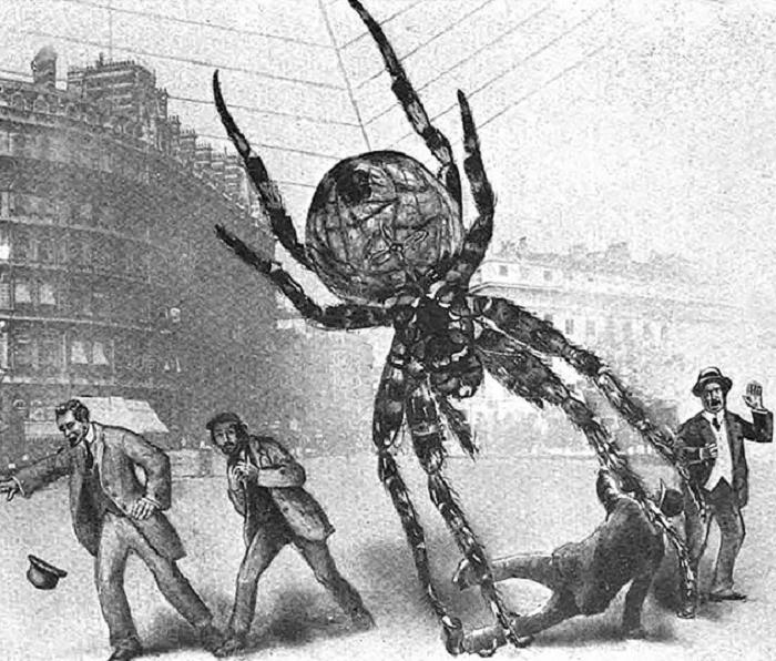 В начале ХХ века один британский журнал представил, что будет если гигантские насекомые нападут на Лондон