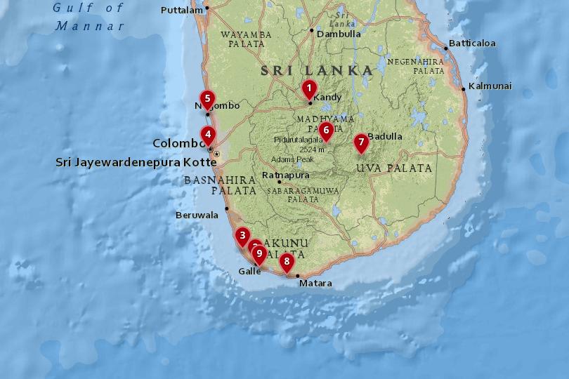 Размер шри ланки. Шри-Ланка Map. Шри Ланка на карте. Северо Восточное побережье Шри Ланки на карте. Мирисса на карте Шри Ланки.