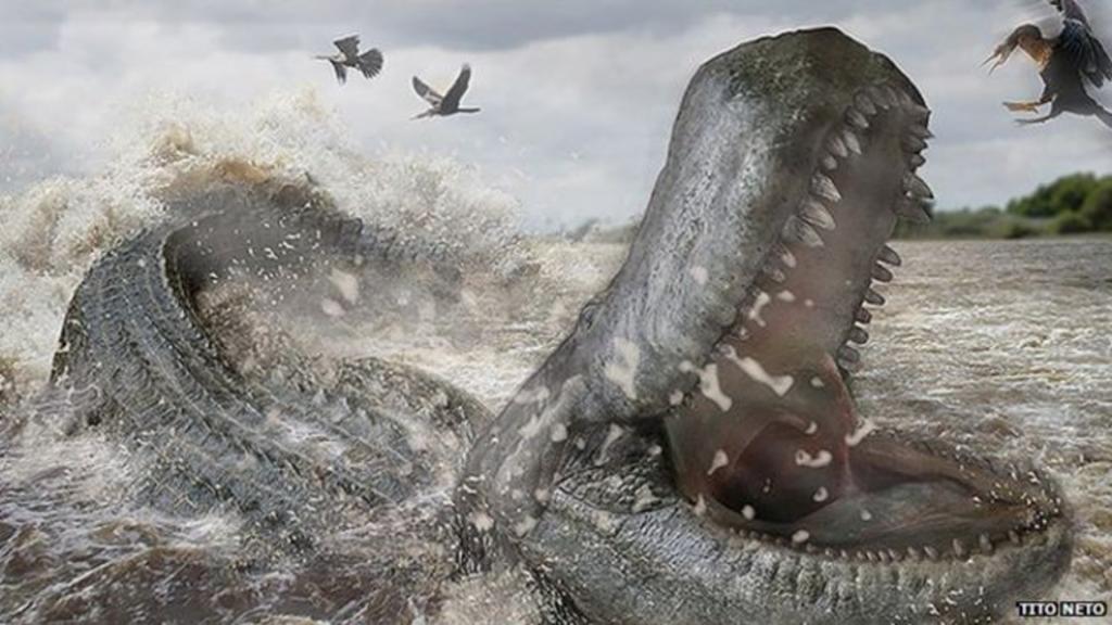Оказывается, самым сильным среди динозавров был не T rex: укус доисторического каймана в 2 раза сильнее