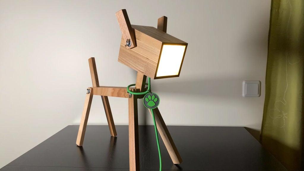 Креативный светильник из дерева своими руками: как сделать настольную лампу в виде собачки
