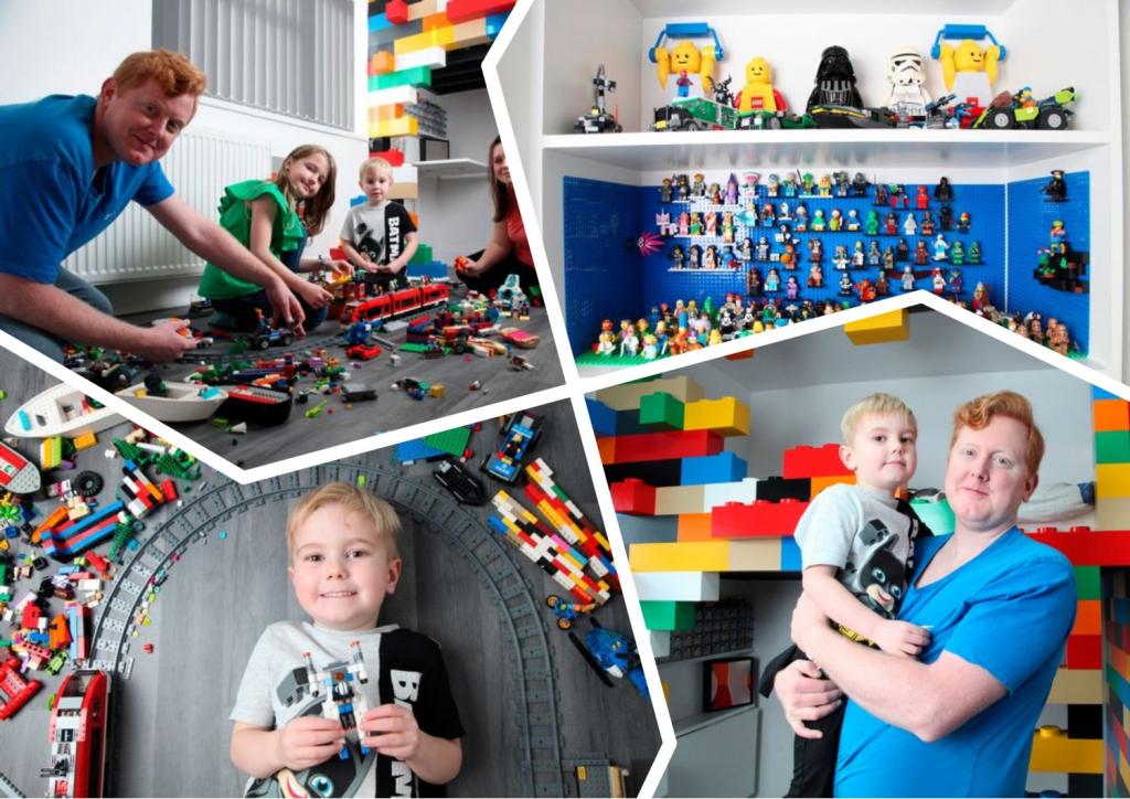 Папе понадобилось полгода и £1,500, чтобы создать фантастическую спальню в стиле «Лего» для сына