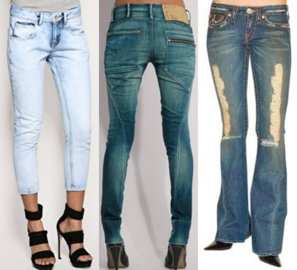 Скинни подойдут для стройняшек, а бермуды скроют лишние килограммы: как разобраться в видах джинсов и понять, какие подходят вам