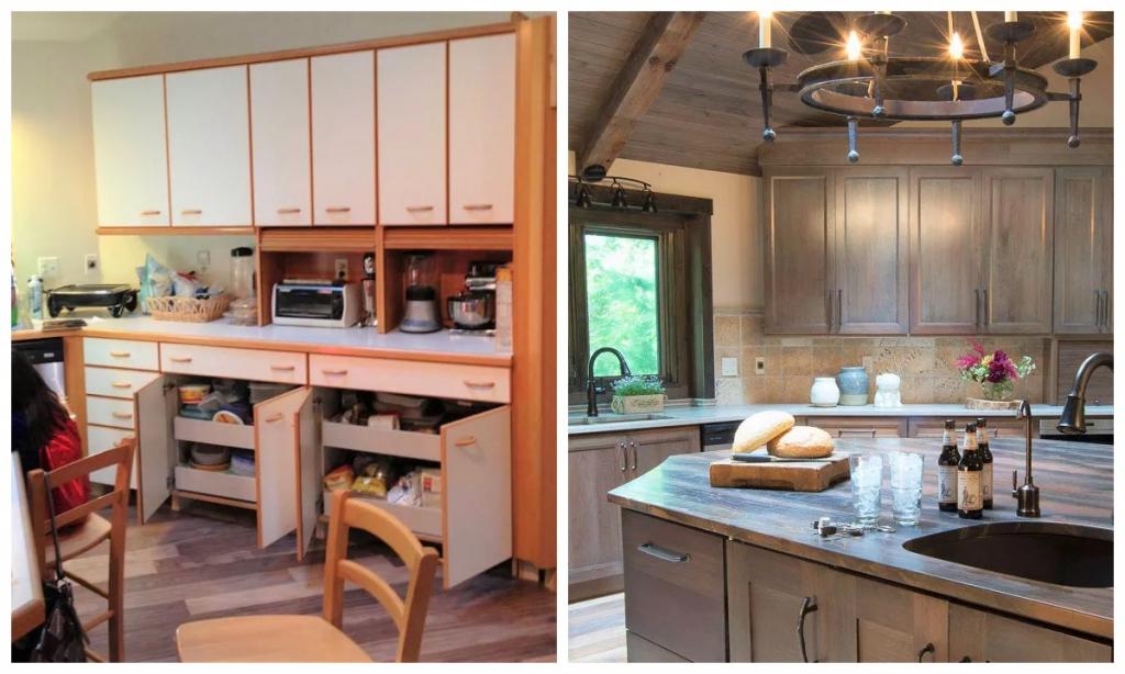 10 примеров, когда владельцы квартир проявили смекалку и удачно переоборудовали свои кухни (фото до и после)