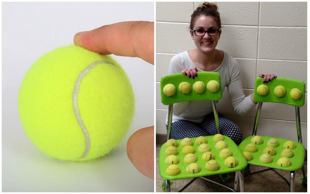 Учительница в качестве эксперимента обклеила стулья учеников половинками теннисных мячиков: результат порадовал и ее, и родителей