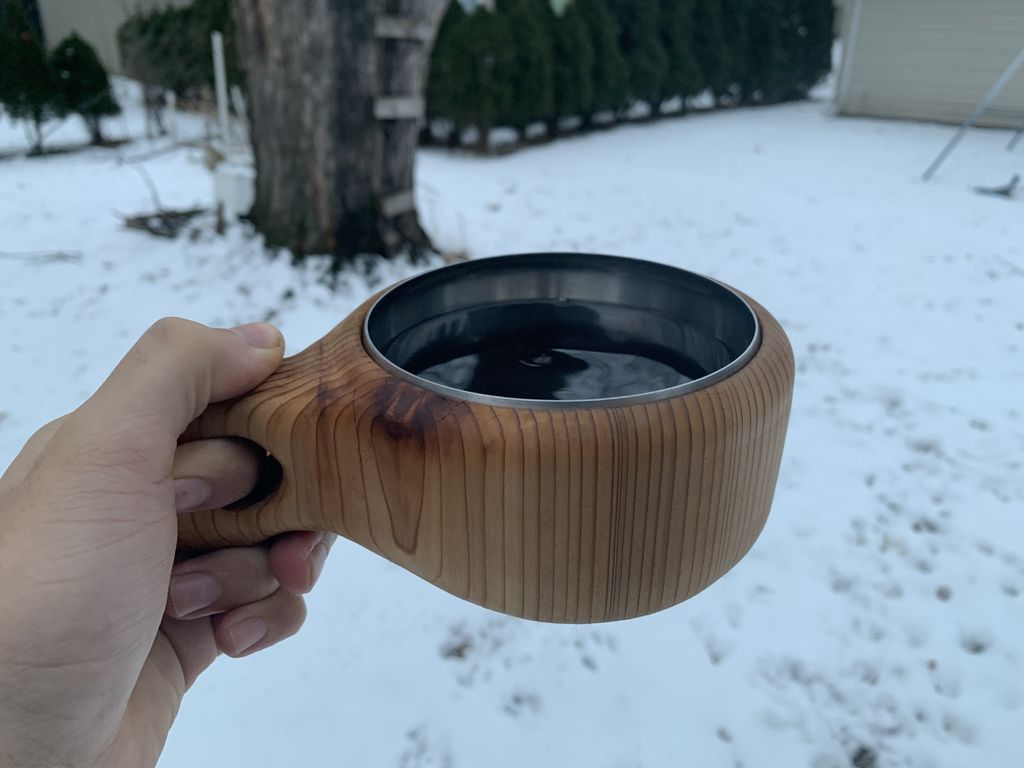Скандинавское ремесло: делаем кофейную кружку из цельного куска древесины