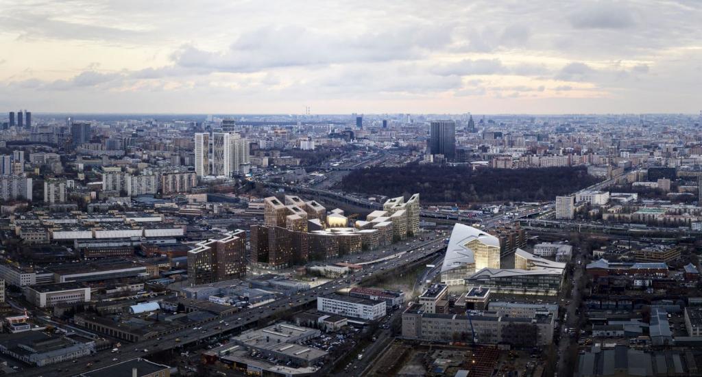 Американские архитекторы застроят промзоны Москвы футуристичными зданиями: фото