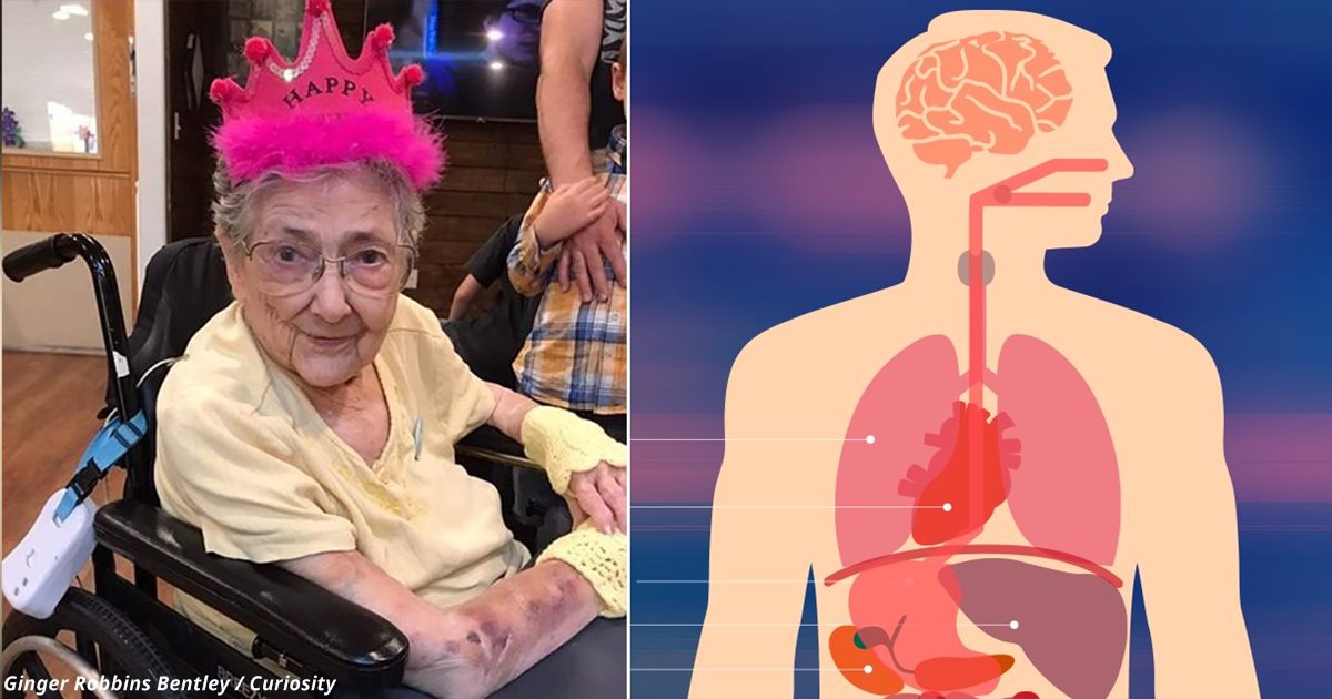 Она прожила 99 лет, хотя все её органы были в «неправильных» местах