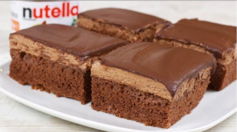  Шоколадная молния  с Nutella: удивительный сочный торт, приготовленный за 20 минут. На каждом празднике номер один