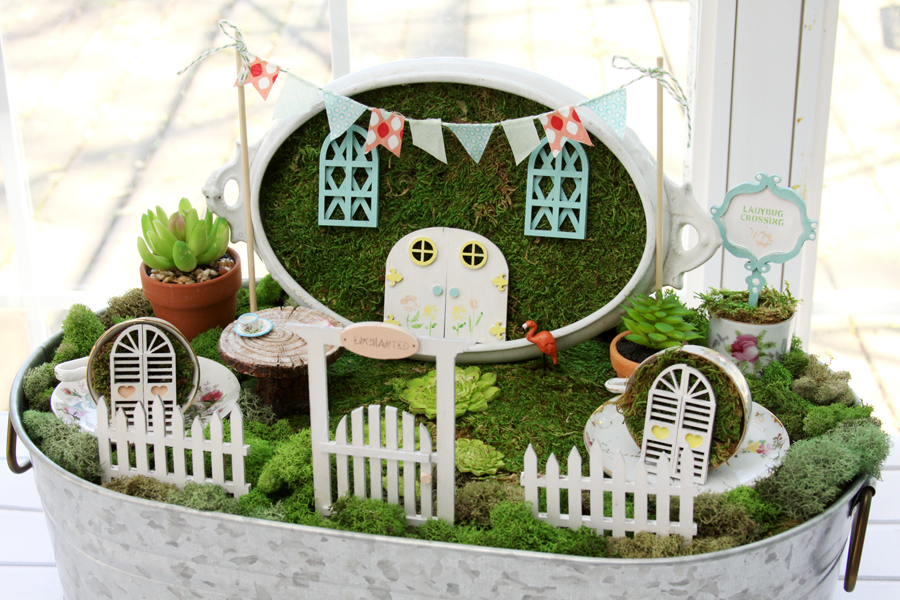 Сказка в вашем доме: как сделать декоративный мини сад в винтажном стиле
