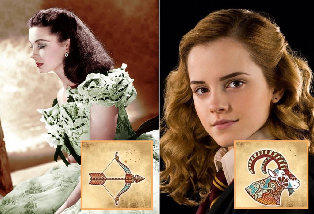 Козероги похожи на Гермиону, а Стрельцы – на Скарлетт О'Хара: какие литературные героини олицетворяют каждый знак зодиака и почему