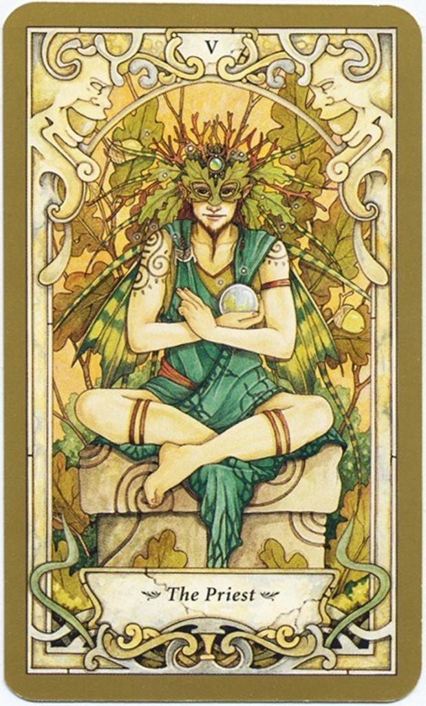 5 арканов. Mystic Faerie Tarot галерея. Таро фей Mystic Faerie Tarot. Иерофант Таро арт. Галерея карт Таро Иерофант.