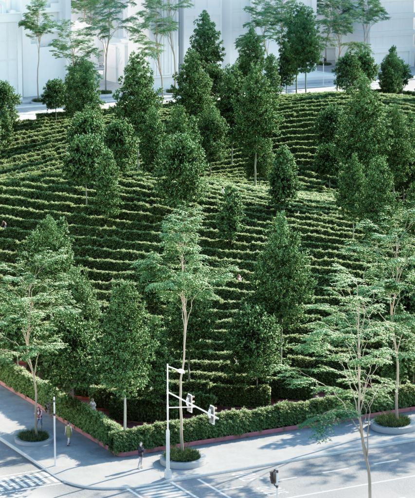 На расстоянии: австрийская студия спроектировала лабиринт с высокими изгородями из живых растений для социального дистанцирования
