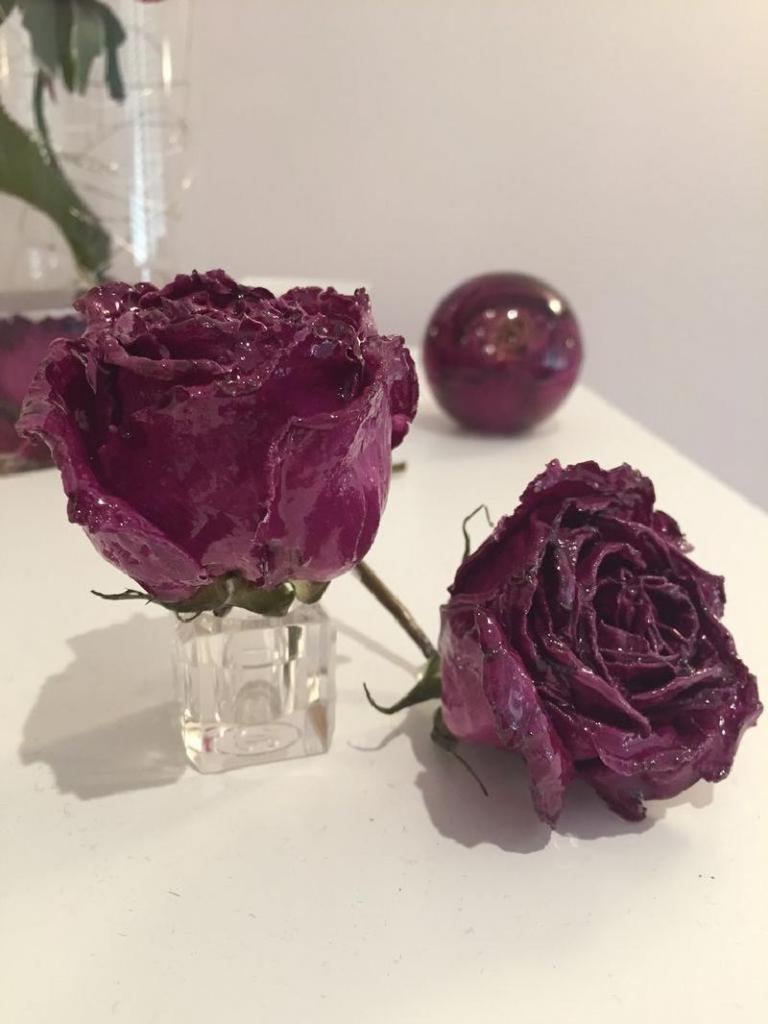 Роза, которая никогда не завянет: подаренные цветы решила залакировать, чтобы они всегда радовали меня своей красотой