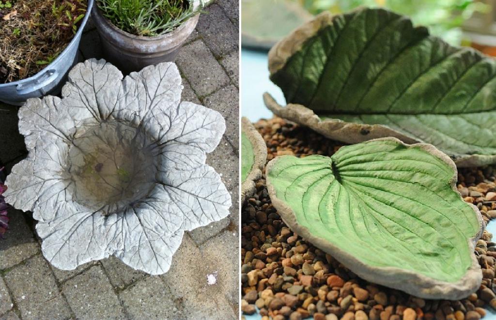 Делаю листья из бетона и украшаю сад: гости удивляются. Технология и идеи