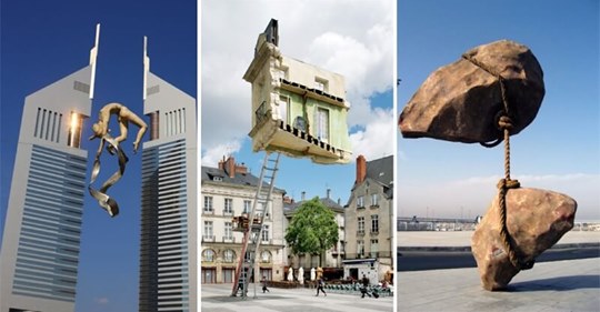 К черту гравитацию: будоражащие воображение скульптуры со всего мира