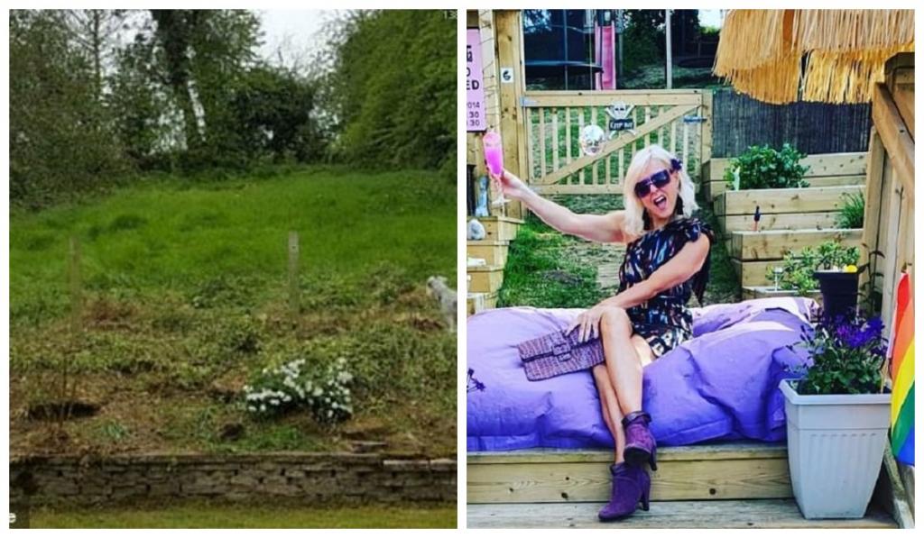 С помощью мужа женщина привела в порядок свой запущенный двор: фото до и после