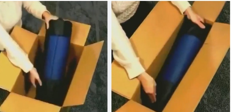 Женщина показала, как легко подогнать размер коробки под то, что она хочет в нее положить