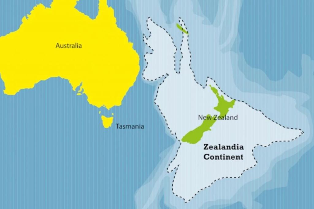 Под Новой Зеландией найден восьмой континент размером с Австралию (фото)