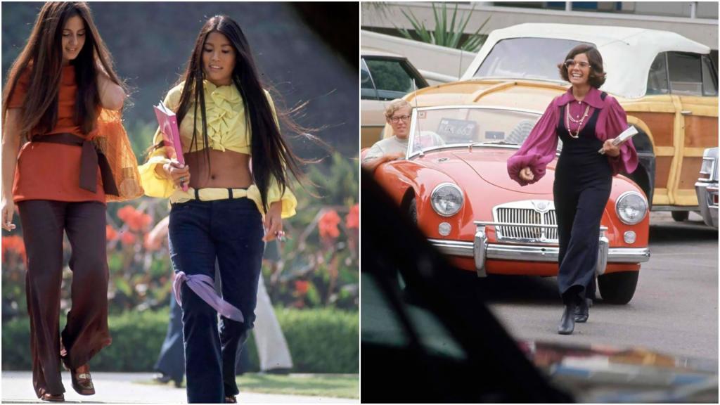 Длинные волосы, бусы, бахрома и пуховики: влияние движения «хиппи» на школьную одежду 1960-х годов в Америке (фото)
