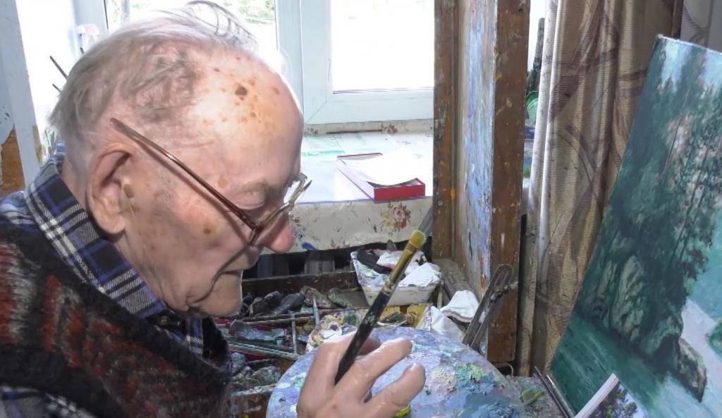 Жизнь и творчество Николая Лисицына: история 96-летнего ветерана из Томска, который пишет пейзажи с сибирской природой