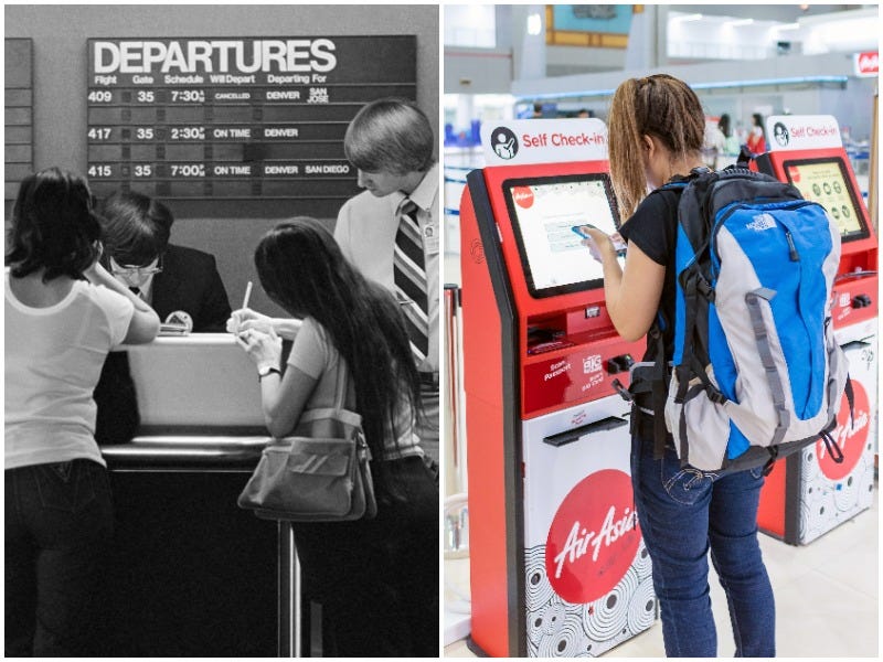 Аэропорты сильно изменились за последние десятилетия (фото тогда и сейчас)