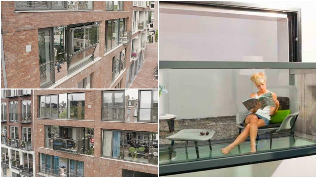 Инновации в жизнь: обычное окно превращается в уютный балкон одним нажатием кнопки (видео)