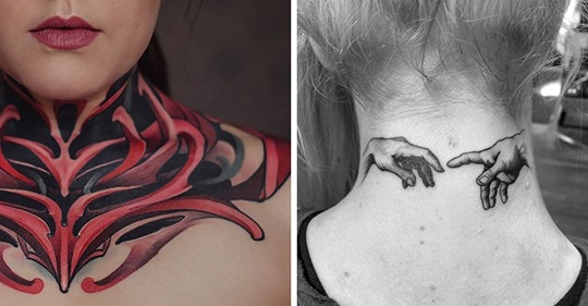 30 татуировок, которые стали украшением на шее у своих владельцев