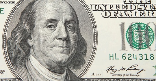 Бенджамин Франклин, изображенный на 100$ президентом США никогда не был