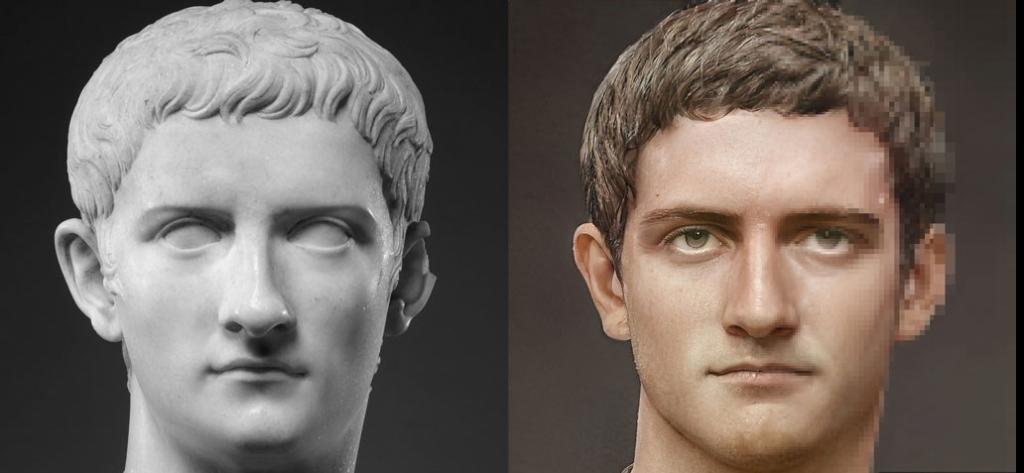 Используя Photoshop и исторические сведения, мужчина создал  фотографии  римских императоров