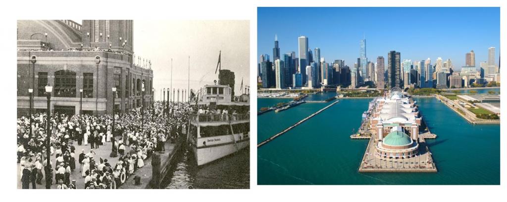 Пирсы и набережные, которым больше 100 лет, как они изменились: Ницца, Санта-Моника,Чикаго и другие