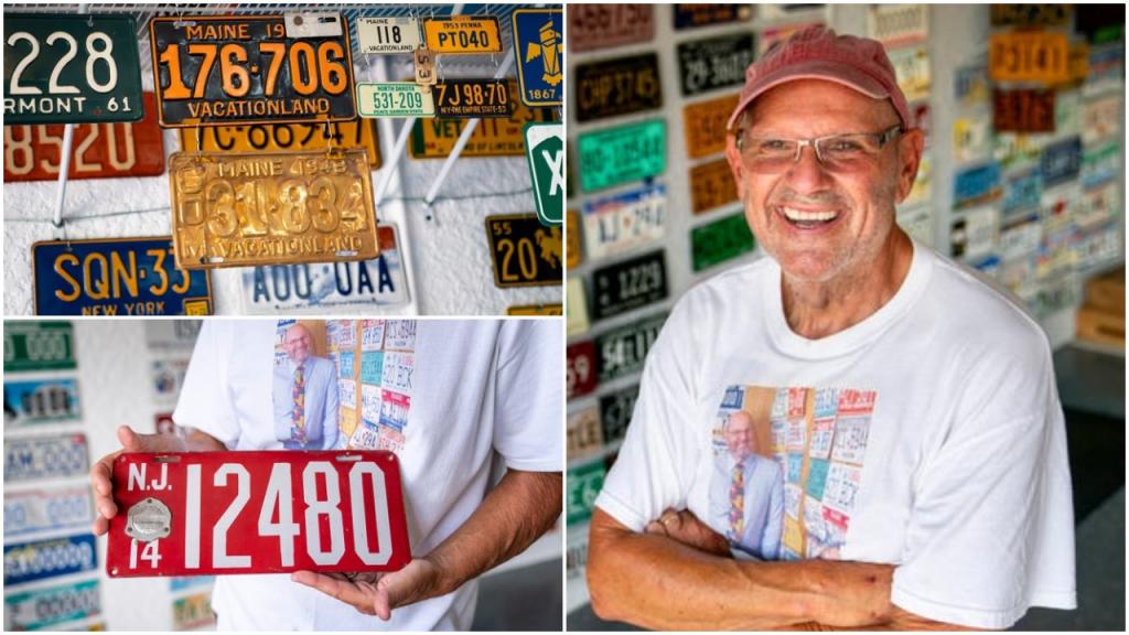 Маленькие радости: 75-летний мужчина с самого детства коллекционирует номерные знаки автомобилей, и у него их более 1500 штук