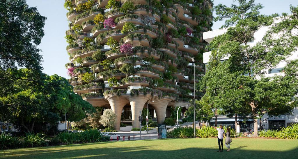Лесной небоскреб: в Австралии построят 30 этажный дом с деревьями