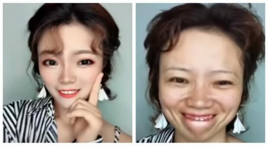 Кореянки точно умеют делать макияж. Девушка смыла всю косметику, и сразу стало видно, что она гораздо старше (фото)