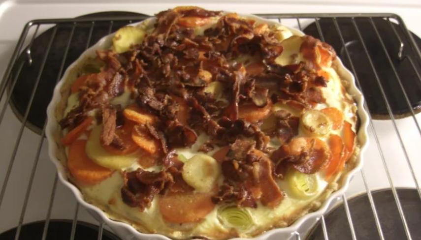 Овощной пирог с беконом по моему фирменному рецепту: аромат в доме стоит потрясающий