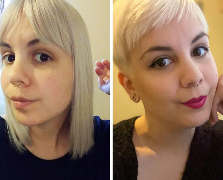 Из блондинки в рыжую до и после фото обычных людей