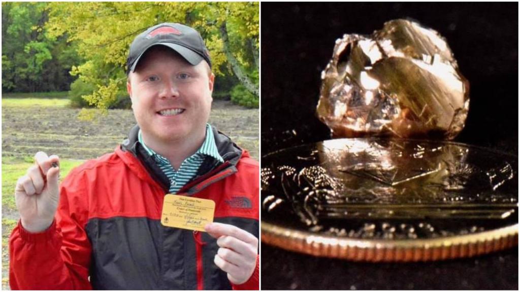«Я думал, это кусок стекла!»: управляющий банком обнаружил алмаз весом 9,07 карата в Арканзасе