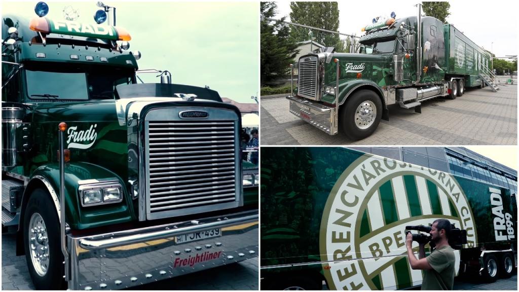 Венгрия: ФК «Ференцварош», чтобы приблизить клуб к своим болельщикам, организовал выставку в 20 метровом грузовике FRADI TRUCK